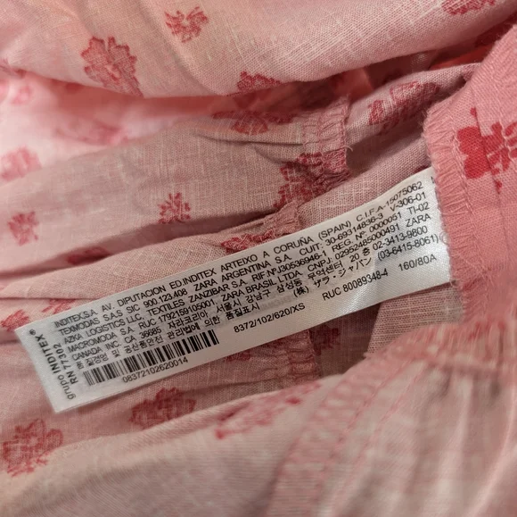 ZARA linen blend floral print ruffled dress with flounced hem blogger favorite - Picture 8 of 10